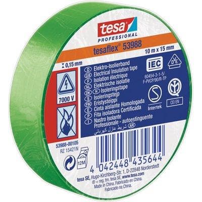 Nastro PVC Isolante Imq Tesa Verde 10 ml 15 mm 20 Pezzi - 2
