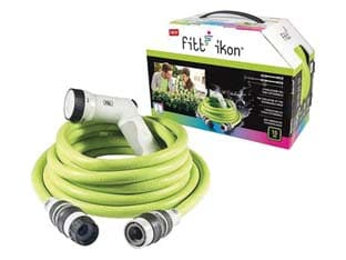 Tubo Estensibile Ikon con Raccordi e Lancia 4 m 10 Lime 1 Rotolo Fitt - 2