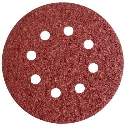 Disco Abrasivo Fibrato Velcrato 8 Fori Imperial 125 x 22,2 mm 6 Pezzi - 2