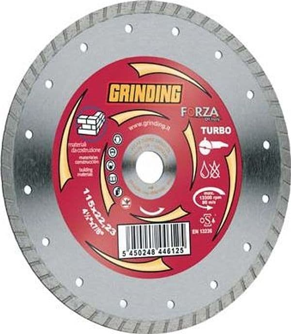 Disco Diamantato a Corona Zigrinata Forza Mm 115X22,2 H.mm 2,2 – Grinding