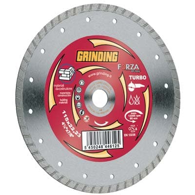 Disco Diamantato a Corona Zigrinata Forza Mm 230X22,2 H.mm 2,6 - 2
