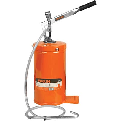 Pompa Olio Manuale 729610 Wokin Acciaio Mm 180X380 Lt 16 Tubo 1,5 m - 2