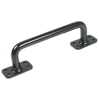 Maniglione per Serramenti Dritto Vern Nero Int 180 mm 5 Pezzi - 2