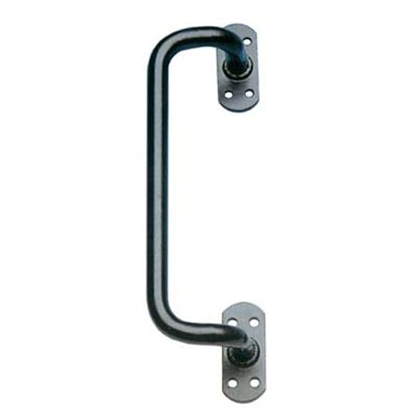 Maniglione per Serramenti Piegato Vern Nero Int 180 mm 2 Pezzi – Ibfm