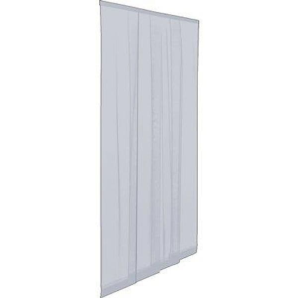 Zanzariera Porta Ecco Strip a Strisce Irs Poliestere Grigio Cm 140 H.cm 250 - 2