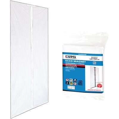 Zanzariera Porta Ecco Magnet Irs Poliestere Bianco Pannelli 2 cm 140 H.cm - 2