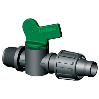 Valvola Filetto Maschio per Manichetta PN Irritec 16 mm x ¾ M 50 Pezzi - 2
