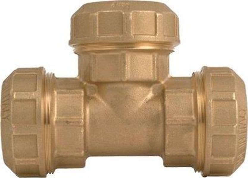 Tee a Compressione PN25 730 Itap Ottone 25 x 25 x 25 mm 6 Pezzi - 2