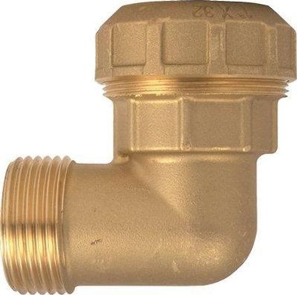 Gomito a Compressione Fil Maschio PN25 740 Itap Ottone 25 mm x 3/4 M 4 - 2