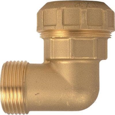 Gomito a Compressione Fil Maschio PN25 740 Itap Ottone 25 mm x ¾ M 4 Pezzi - 2