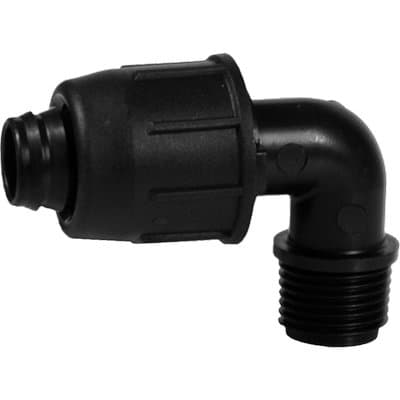Gomito a Compressione Filetto Maschio PN4 16 mm x ¾ M 10 Pezzi - 2