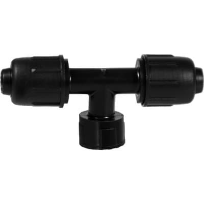Tee a Compressione Filetto Femmina PN4 16 mm x ¾ F 10 Pezzi - 2