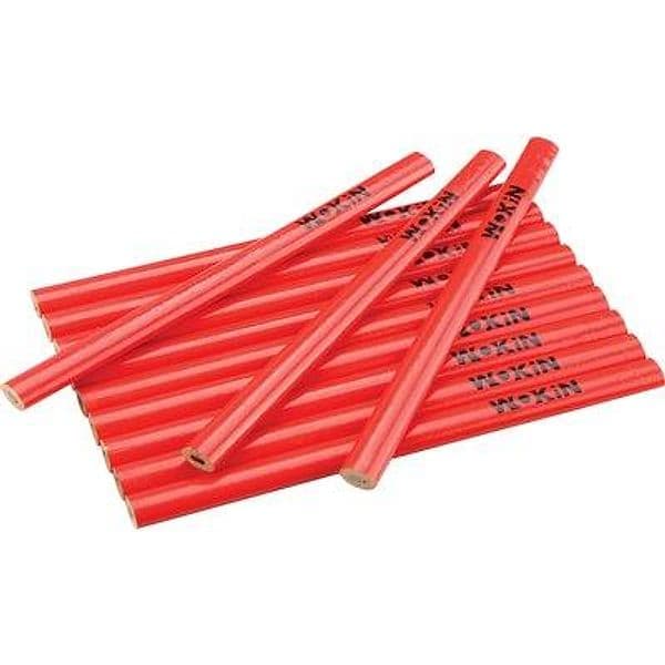 Matita Rossa 358812 Wokin Mina Dura 18 cm 12 Pezzi - 2