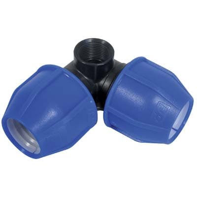 Gomito a Compressione Pop Up Filetto Femmina 25 x 25 x 1 mm 2 F 5 Pezzi - 2