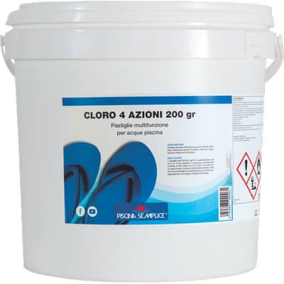 Multiazione per Piscina Pastiglie Kg 10 50XGR 200 Piscina Semplice - 2