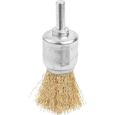 Spazzola Acciaio a Pennello con Gambo 771201 Wokin G 25 mm 6 mm 10 Pezzi - 2