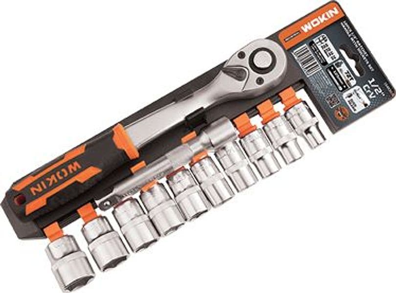 Chiavi a Bussola Esagonali 1/2 154830 Wokin 10 a 22 mm 12 Pezzi - 2