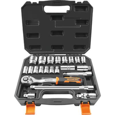 Chiavi a Bussola Esagonali ½ 155222 Wokin 10 a 32 mm 22 Pezzi - 2