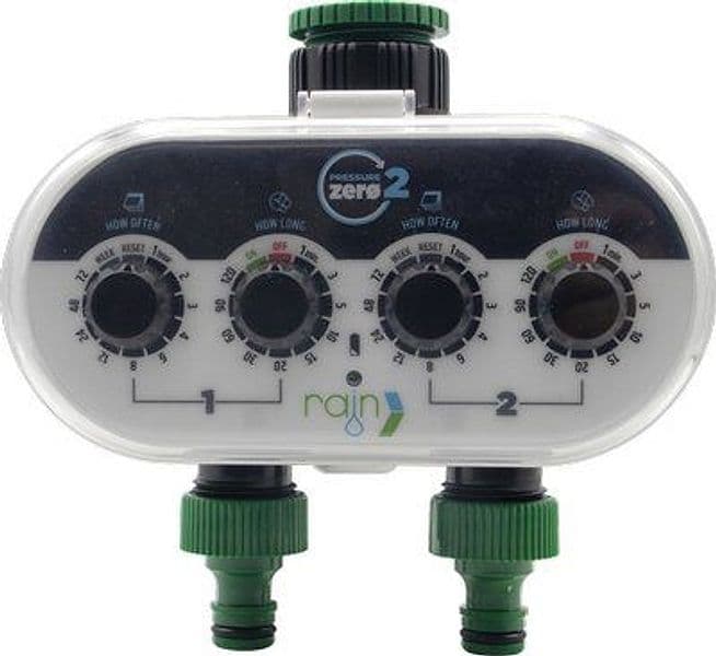 Centralina Irrigazione Zero Pressure con 2 Rain Innesto Rapido 3/4f