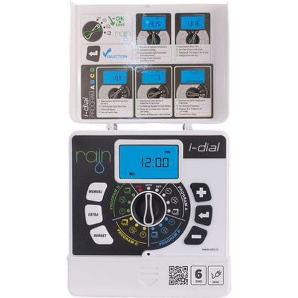 Centralina Irrigazione Idial Interno Rain Zone 6 Volt 220 a 24 Trasf