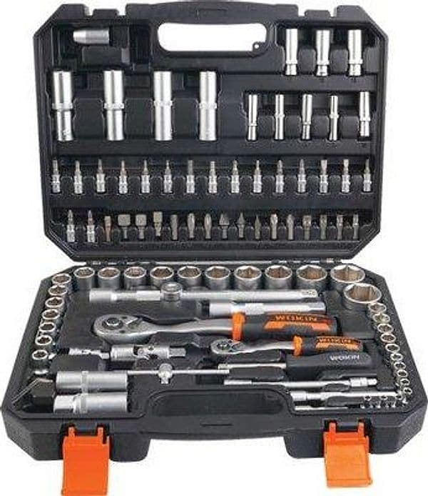 Chiavi a Bussola Esagonali 1/2 1/4 155694 Wokin 10 a 32 mm 94 Pezzi - 2