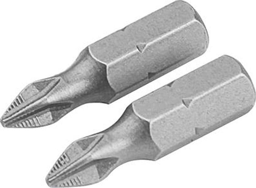 Inserto Croce Phillips per Avvitatore 2101 Wokin PH 3 x 25 mm 2 Pezzi - 2
