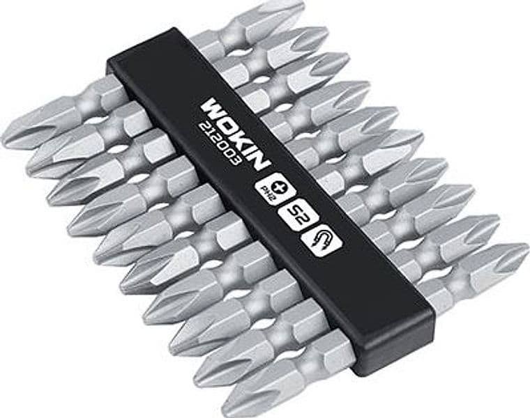 Inserti Serie per Avvitatore 212003 Wokin PH2 PH2XMM 65 10 Pezzi