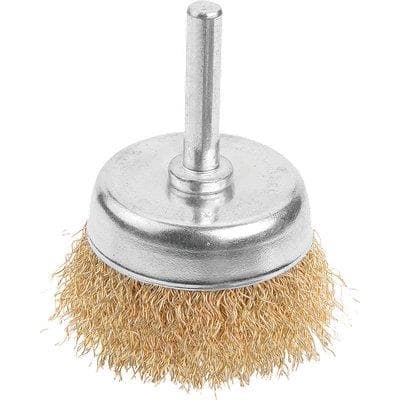 Spazzola Acciaio a Tazza con Gambo 771103 Wokin G 25 mm 0,3 mm 10 Pezzi - 2