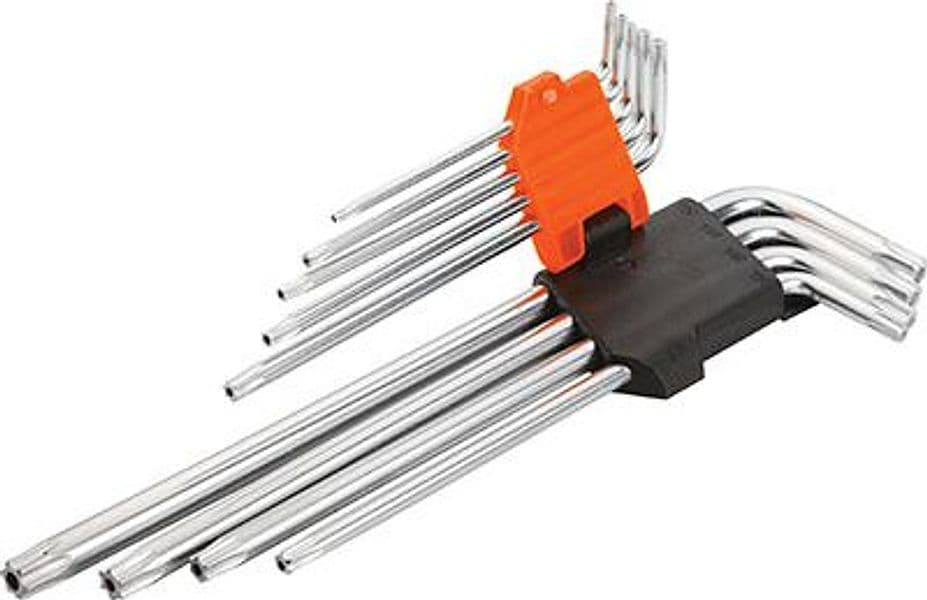 Chiavi Torx Tamper Extra Lunghe 207909 Wokin T10 a 50 9 Pezzi