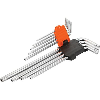 Chiavi Torx Tamper Extra Lunghe 207909 Wokin T10 a 50 9 Pezzi - 2