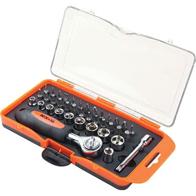 Chiavi a Bussola con Inserti con Cric ¼ 206638 Wokin TA3 5 mm 38 Pezzi - 2