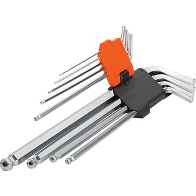 Chiavi Esagonali Sferiche Lunghe 207609 Wokin 10 1,5 mm 9 Pezzi - 2