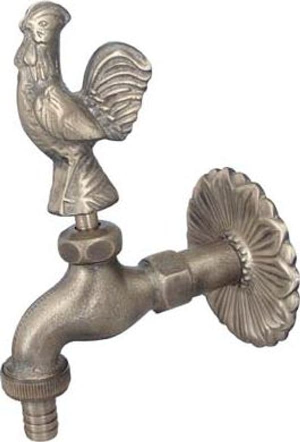 Rubinetto Artistico a Vite Gallo Brass Stars Ottone 1/2m Mm 25