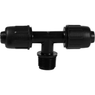 Tee a Compressione Filetto Maschio PN4 16 mm x ¾ M 10 Pezzi - 2