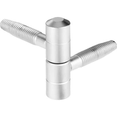 Cerniera Tipo Anuba 119 Agb Acciaio Nichelato 13 mm 10 Pezzi - 2