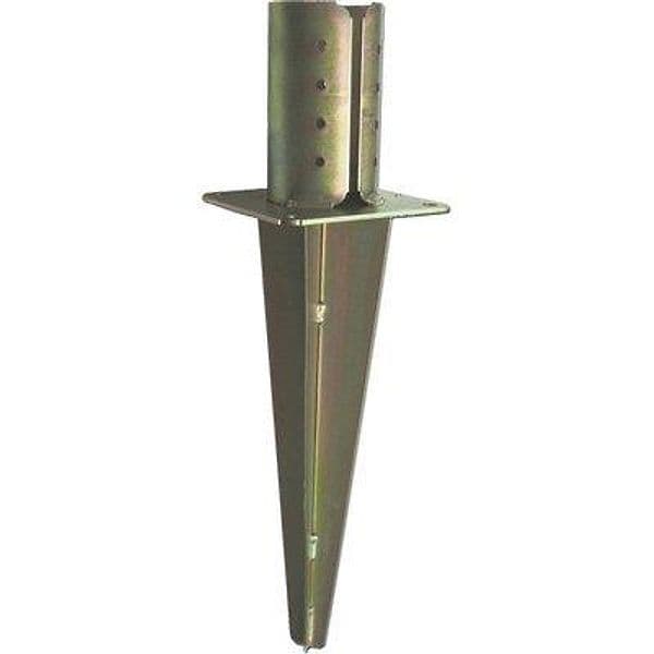 Supporto Gazebo Tondo a Conficcare 956 Zincato Giallo S.mm 4 mm 80 - 2