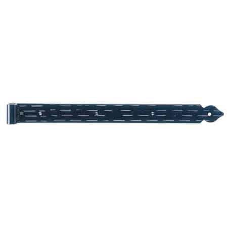 Bandella Piana a Lama Diritta 35 cm Mod. Rigata Finitura Nero Goffrato - 2