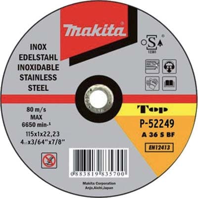 Disco Abrasivo Taglio Ferro Makita Piano 115 x 22,2 mm H 1,6 mm 50 Pezzi - 2