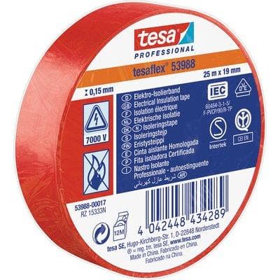 Nastro PVC Isolante Imq Tesa Rosso 25 ml 19 mm 10 Pezzi - 2