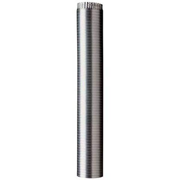 Tubo Rullato Alluminio Naturale 3 m 0,12 mm 20 cm 4 Pezzi - 2