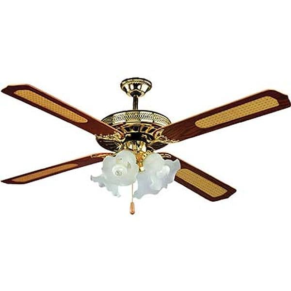 Ventilatore da Soffitto Country Effe Noce Volt 230 Watt 70 cm 130 Vel 3 - 2
