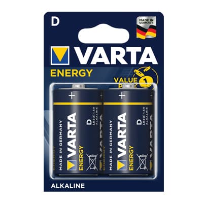 Pila Torcia D Energy Varta Alcalina 1,5 V 2 Pezzi - 2