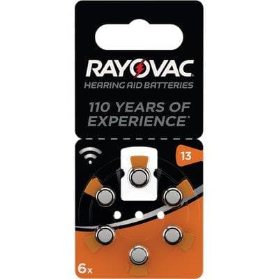 Pila Apparecchio Acustico Rayovac 13 Varta Arancio 6 Pezzi - 2