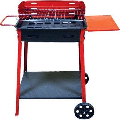 Barbecue Carbonella con Ruote Fd Cm 45X30 H.cm 85 - 2