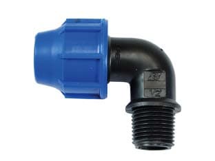 Raccordo a Compressione Gomito 90 ° Maschio PN16 Ee ¸ 20 Mmx m ½ 20 Pezzi - 2