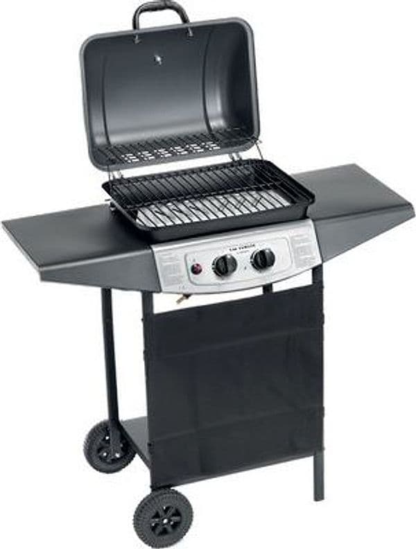 Barbecue Gas Double Cooking System 2 Ompagrill Fuochi 2 cm 98X43 H.cm 100
