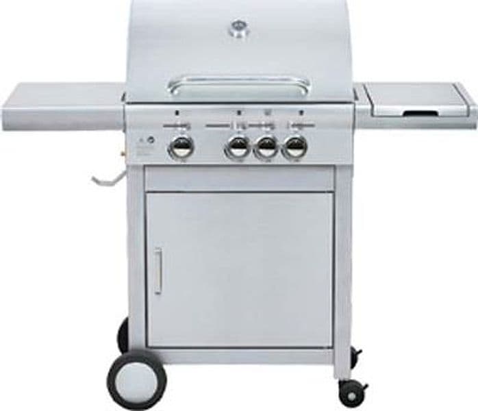 Barbecue Gas Polka 3 con 1 Domus Fuochi 3 con 1 cm 134X54 H.cm 115