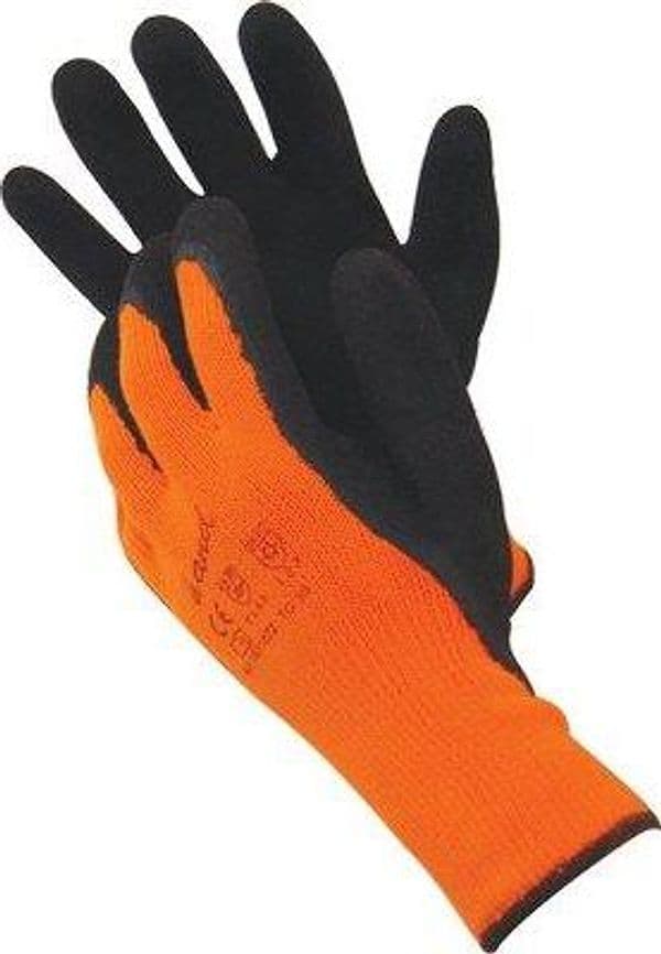 Guanto Lattice Microporoso Nero Maglia Pesante Sintetico Arancio 10 12 Paia – Autres