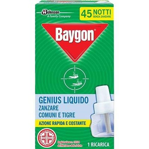 Ricarica Liquida Zanzare Genius Baygon Durata Notti 45 24 Pezzi - 2