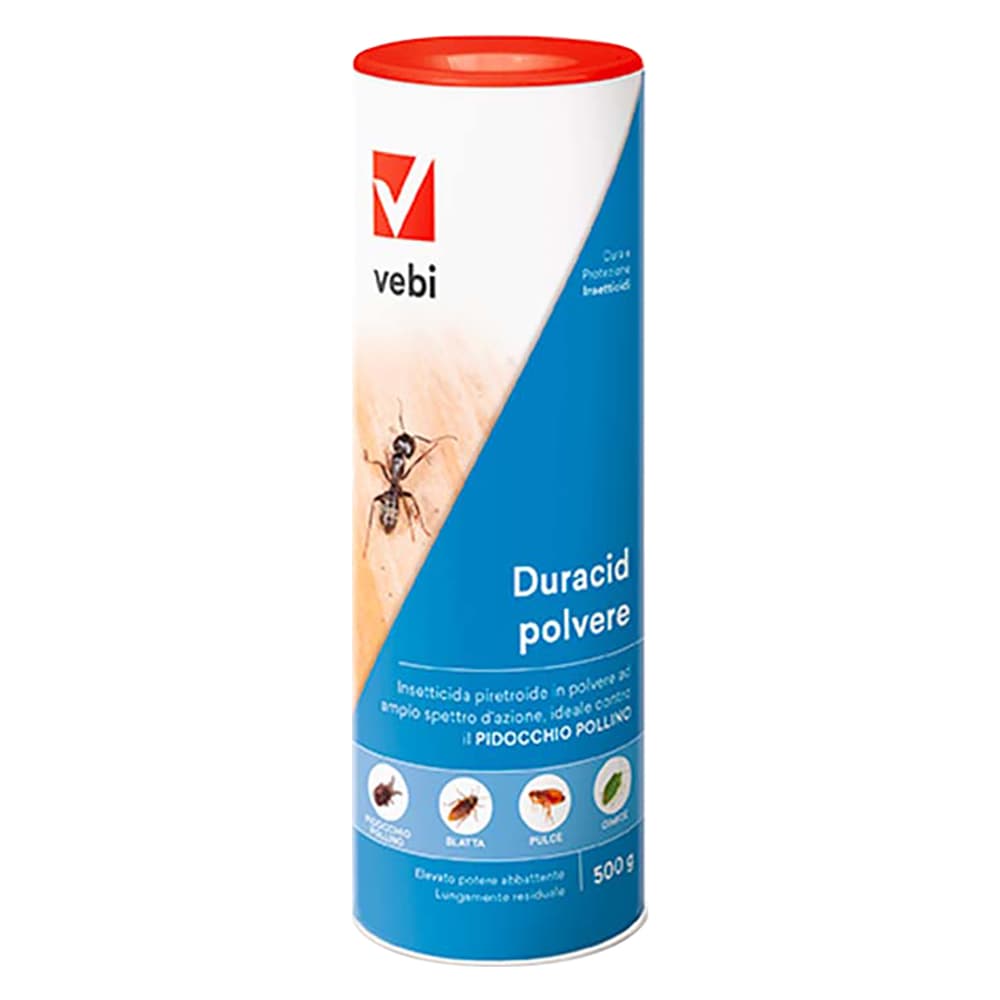 Insetticida in Polvere in Barattolo Spargitore Vebi Duracid 500 gr - 2